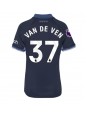 Tottenham Hotspur Micky van de Ven #37 Venkovní Dres pro Dámské 2023-24 Krátký Rukáv